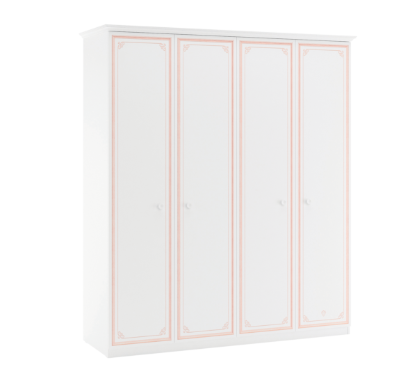 Garderobna omara Selena Pink, dimenzije 186 x 213 x 62 cm