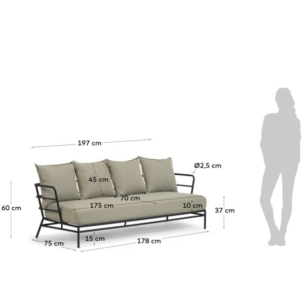 Sofa Mareluz 197 cm