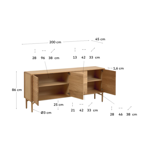 Komoda Lenon, dvije dimenzije