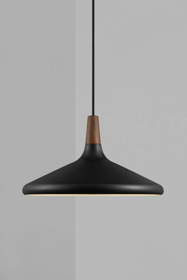 Nori 39 viseče svetilo, premer 39 cm, ČRNA