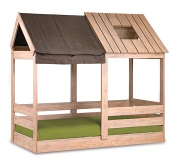 Montessori postelja s strehico Moja Hiška