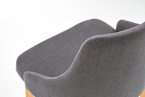 TOLEDO stolica medeni hrast/tkanina - bež, siva, plava