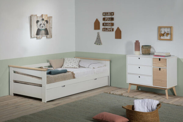 Krevet Libia sa dodatnim krevetom, više boja - Bijela