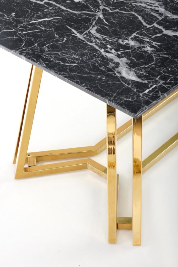 KONAMI table, color: top - black marble, legs - gold