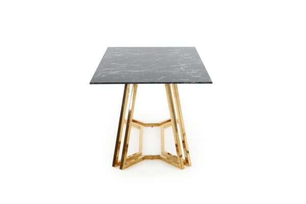 KONAMI table, color: top - black marble, legs - gold