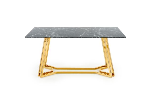 KONAMI table, color: top - black marble, legs - gold
