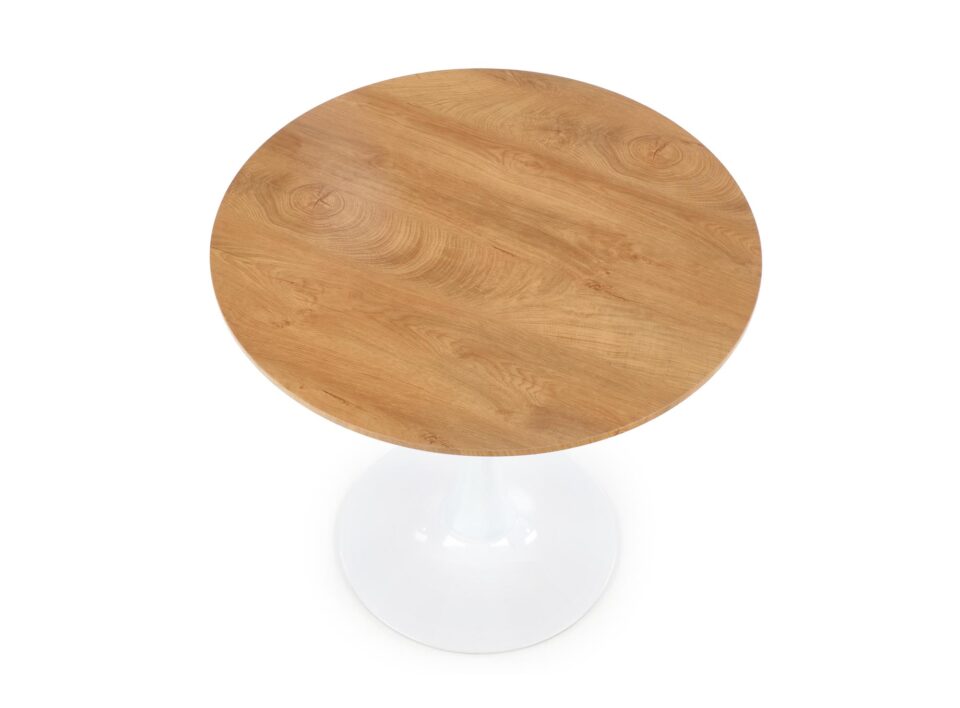 STING table, color: top - golden oak, legs - white