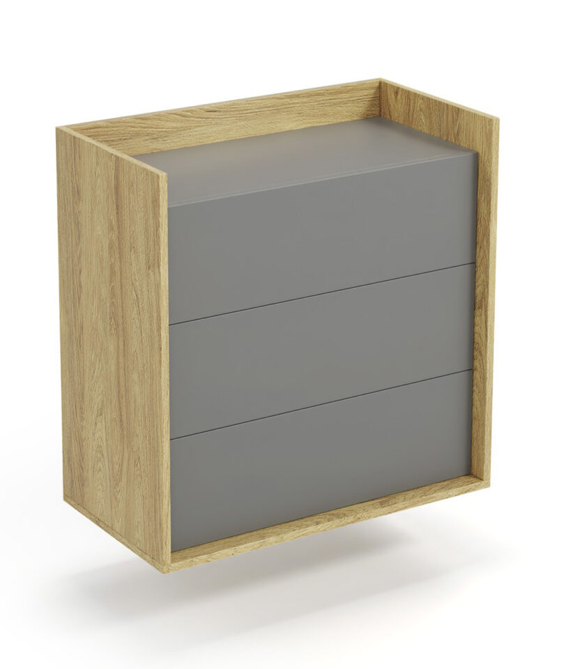 Viseč predalnik MOBIUS - SZARY