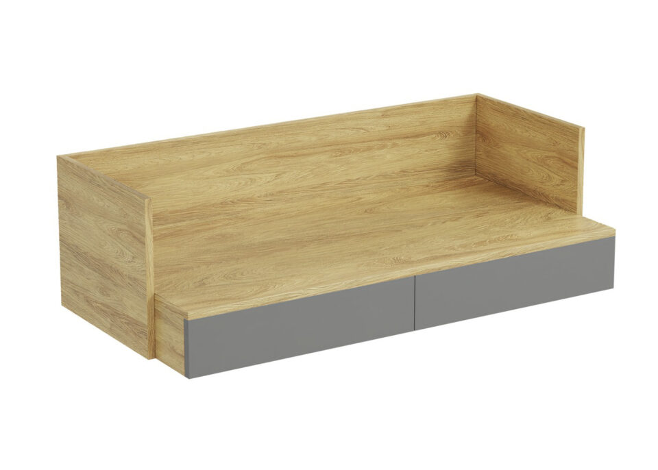 Viseča pisarniška miza MOBIUS - SZARY