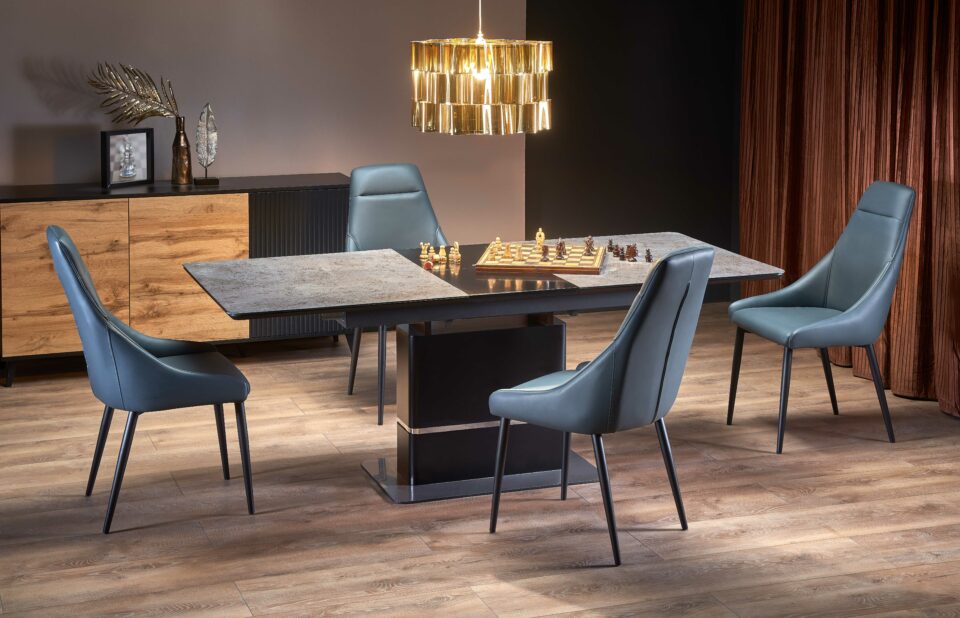 MARTIN table dark grey, leg black