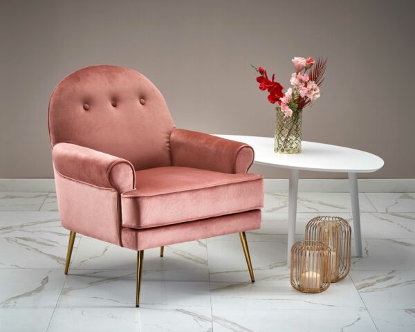 Fotelja Santi - Ružičasta