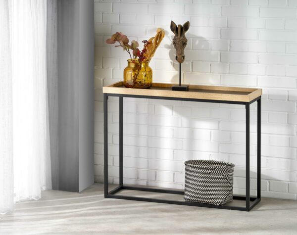KN6 console table black / natural