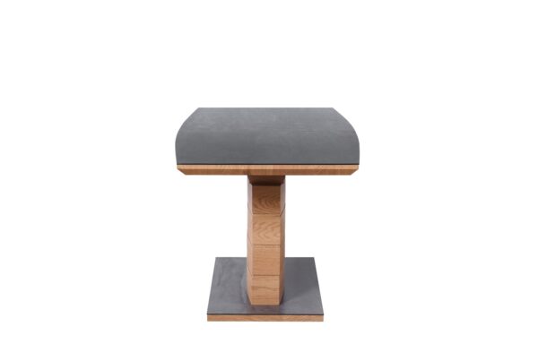 CONCORD extension table, color: top - dark grey, leg - golden oak