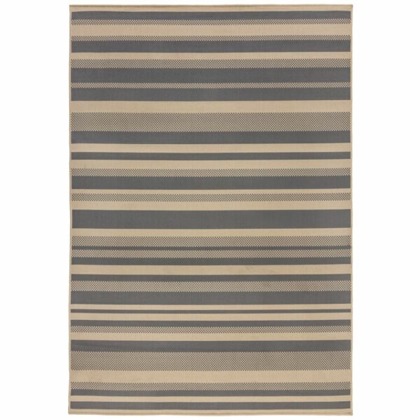 Tkana preproga FLORENCE ALFRESCO STRIPE Siva, več dimenzij - 200 x 290 cm