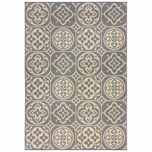 Tkana preproga FLORENCE ALFRESCO TILE Siva, več dimenzij - 120 x 170 cm