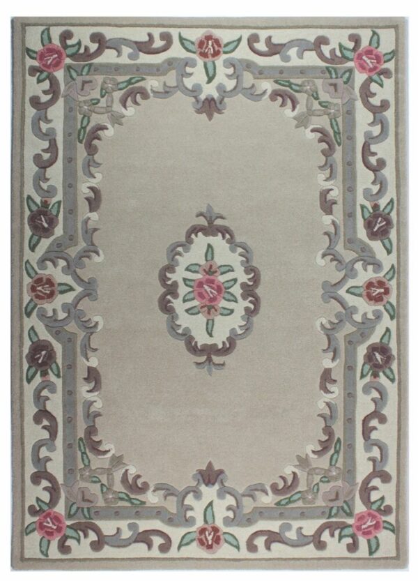 Tkana volnena preproga LOTUS PREMIUM AUBUSSON Rjava, več dimenzij - 75 x 150 cm