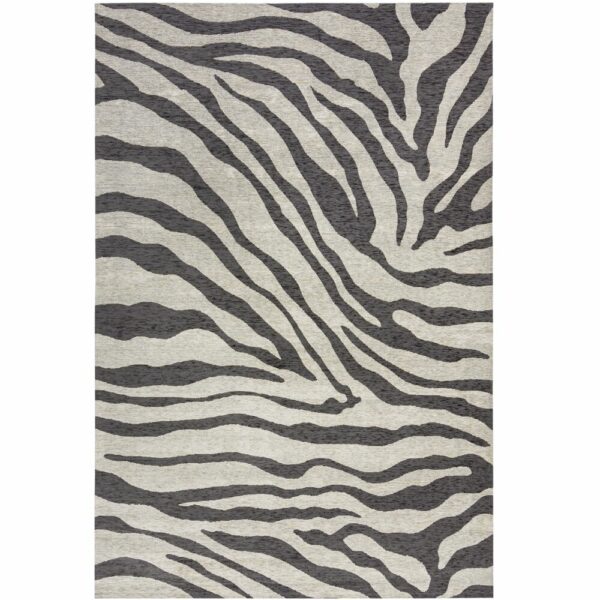 Preproga z živalskimi motivi MANHATTAN WILDER ZEBRA Ogljena/siva, več dimenzij - 155 x 230 cm
