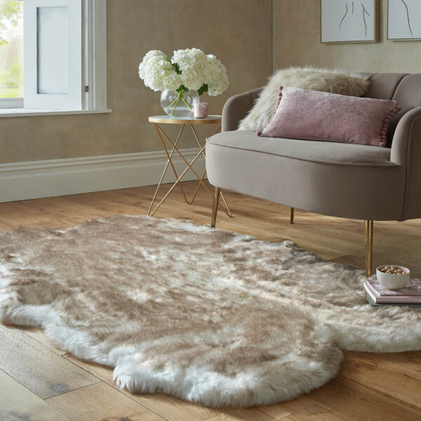 Preproga kosmatinec FREJA FAUX FUR COPENHAGEN Krem, več dimenzij