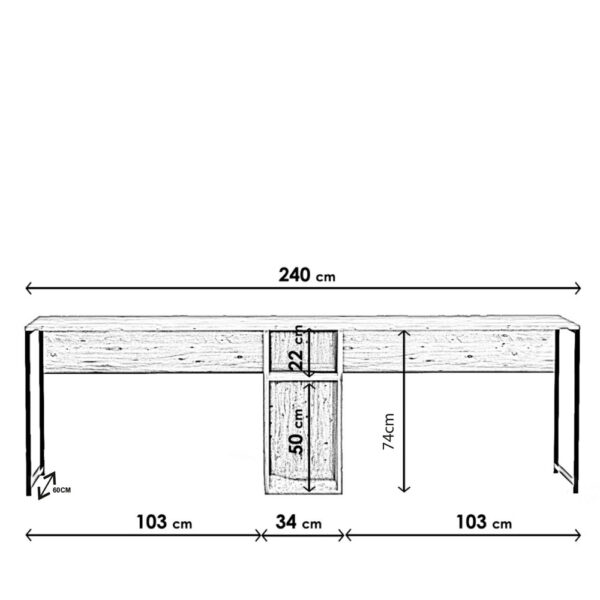 Pisalna miza Sade 240