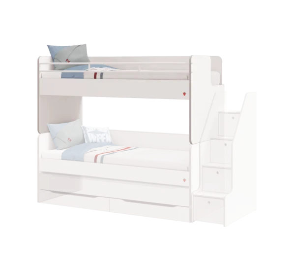 Zgornja postelja White modular