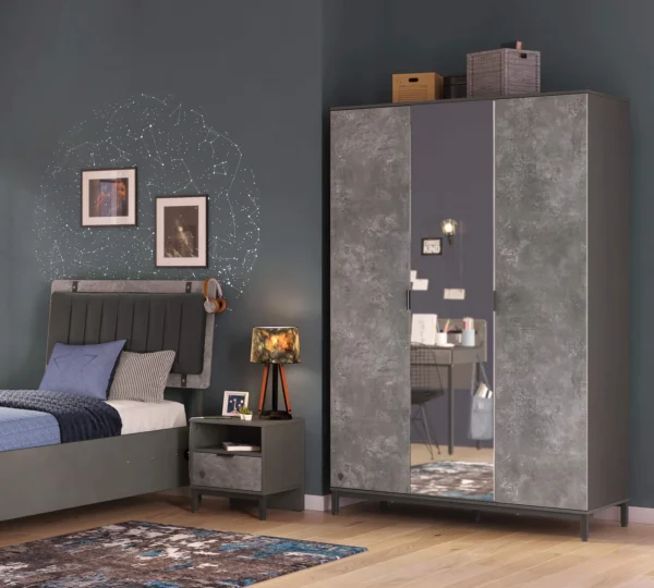 Garderobna omara Space Gray 3