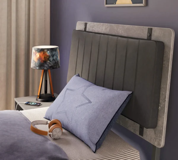 Krevet Space Gray sa podiznom podnicom, više dimenzija