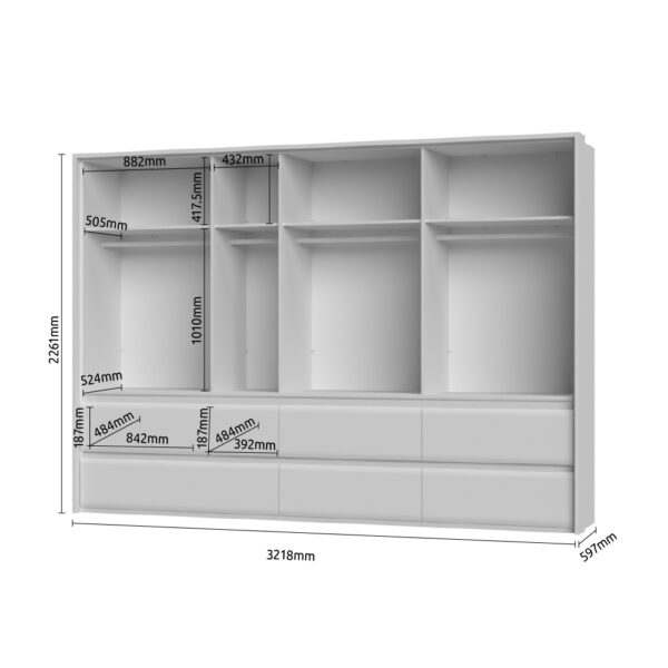 Garderobna omara Kalla Invictus P76/IC