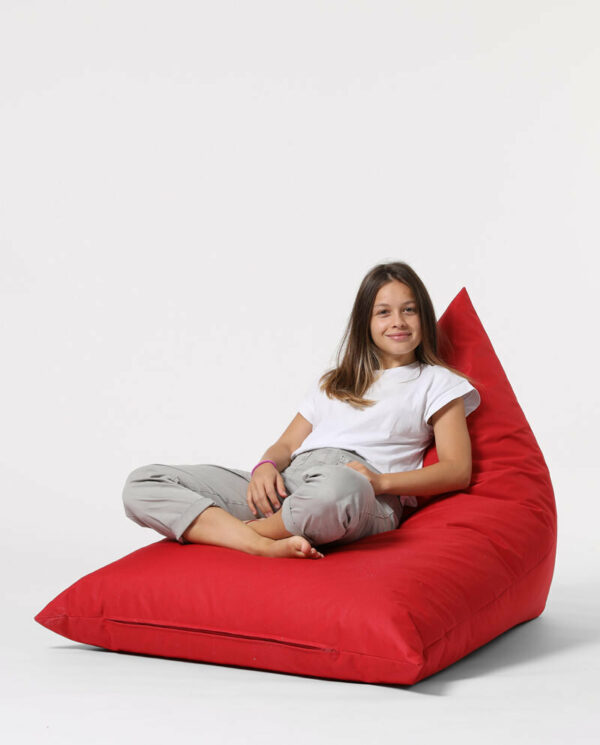 Pyramid Big Bed Pouf - Rdeča