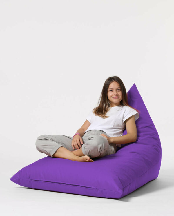 Pyramid Big Bed Pouf - vijolična