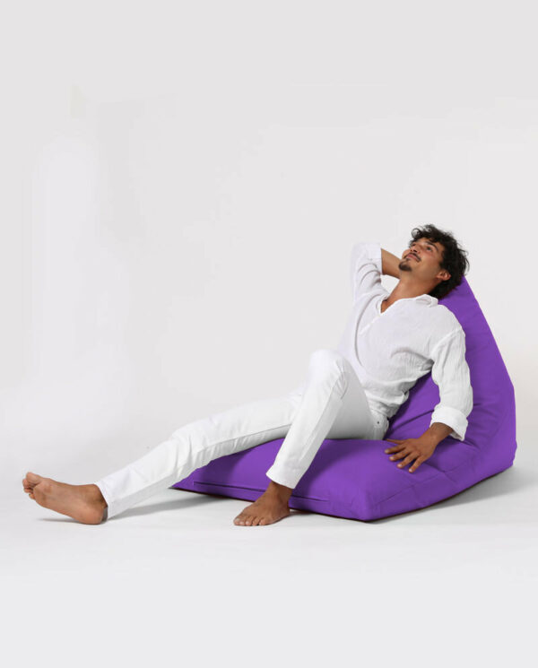 Pyramid Big Bed Pouf - vijolična