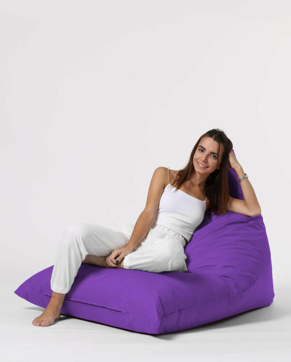Pyramid Big Bed Pouf - vijolična