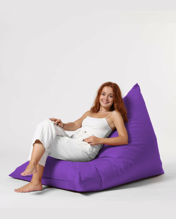 Pyramid Big Bed Pouf - vijolična