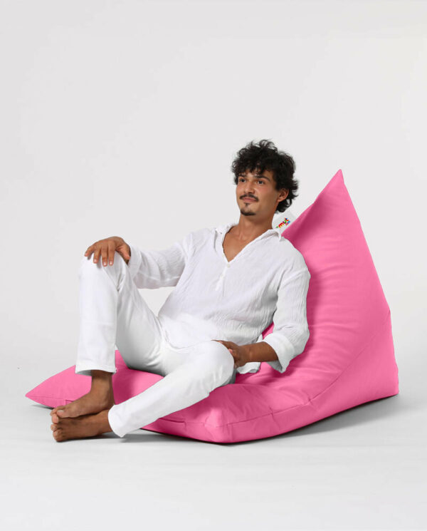 Pyramid Big Bed Pouf - Roza