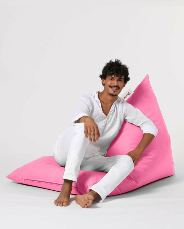Pyramid Big Bed Pouf - Roza