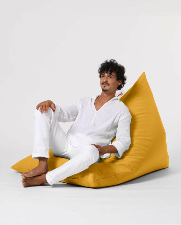 Pyramid Big Bed Pouf - Rumena