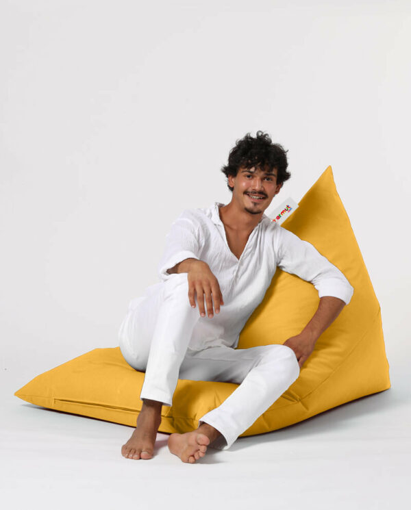Pyramid Big Bed Pouf - Rumena