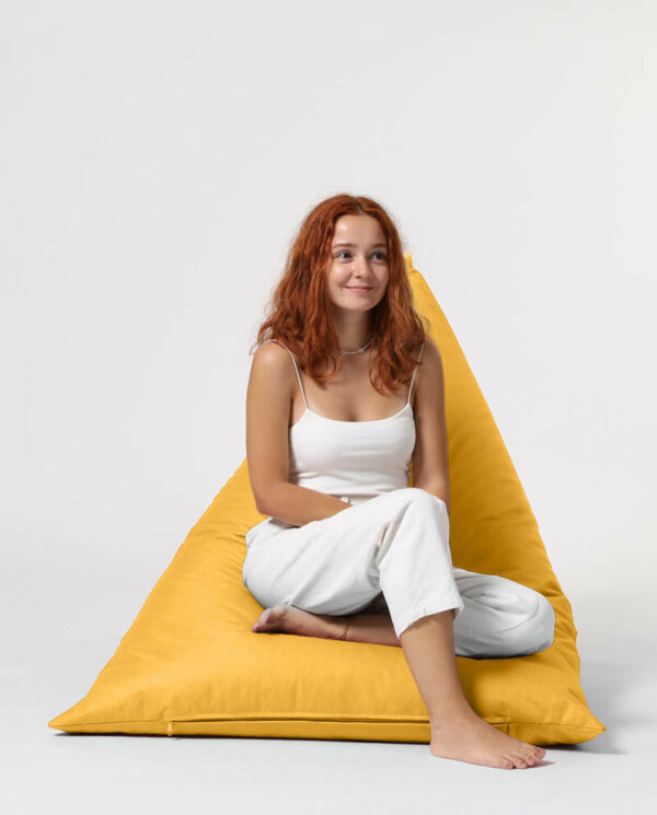Pyramid Big Bed Pouf - Rumena