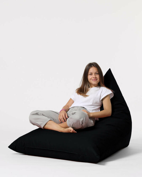 Pyramid Big Bed Pouf - Črna