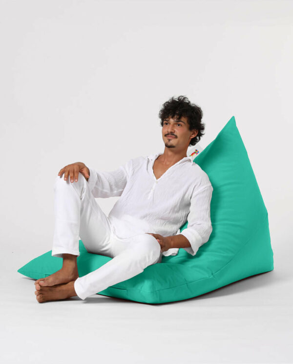 Pyramid Big Bed Pouf - Turkizna