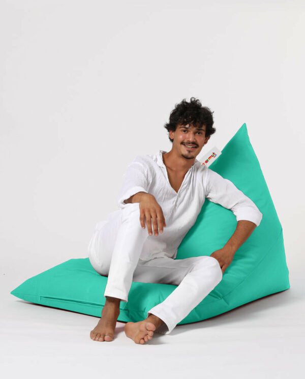 Pyramid Big Bed Pouf - Turkizna