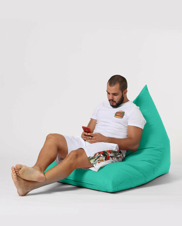 Pyramid Big Bed Pouf - Turkizna