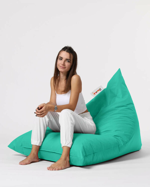 Pyramid Big Bed Pouf - Turkizna