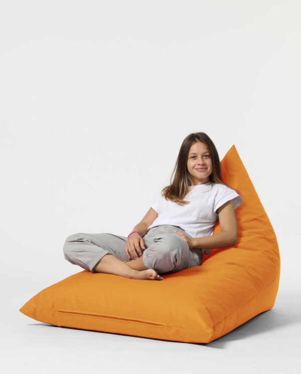 Pyramid Big Bed Pouf - Oranžna