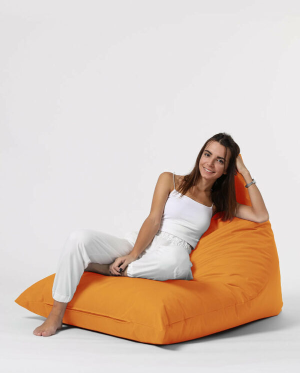 Pyramid Big Bed Pouf - Oranžna