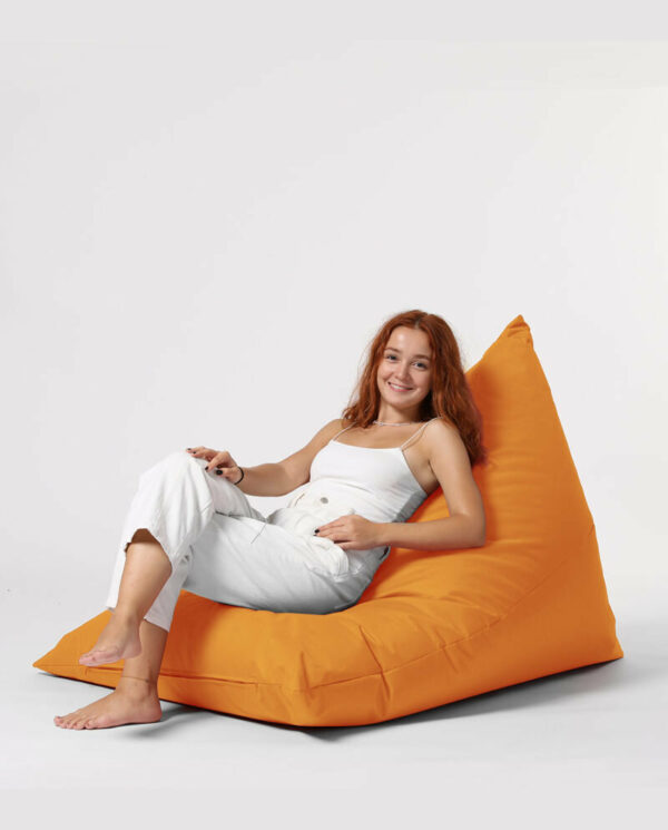 Pyramid Big Bed Pouf - Oranžna
