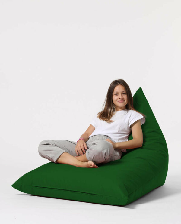 Pyramid Big Bed Pouf - Zelena