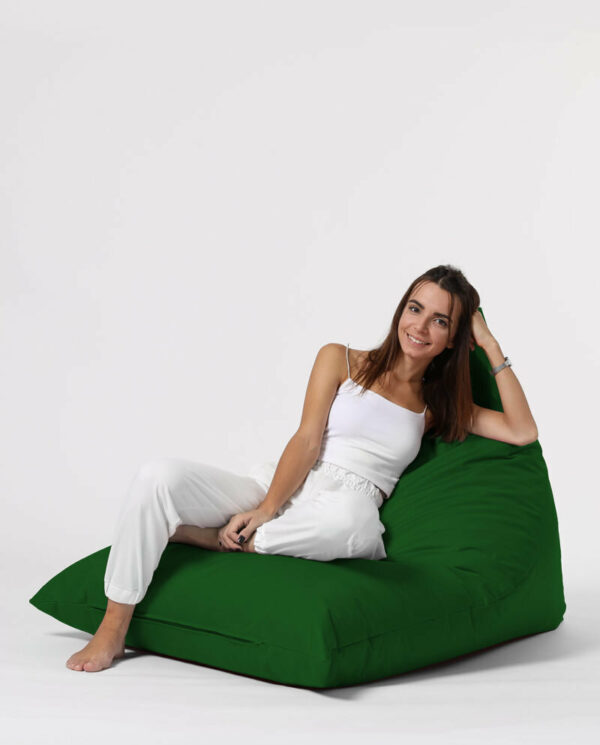 Pyramid Big Bed Pouf - Zelena