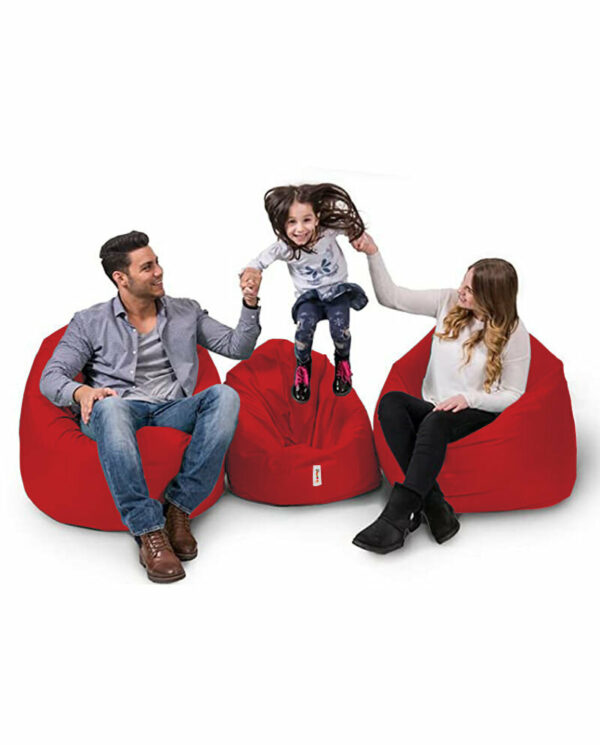 Iyzi 100 Cushion Pouf - Rdeča