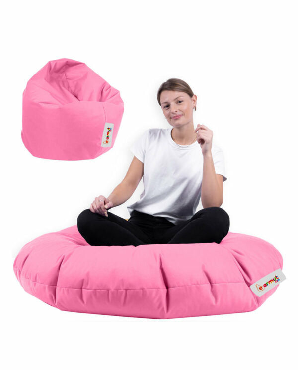 Iyzi 100 Cushion Pouf - Roza