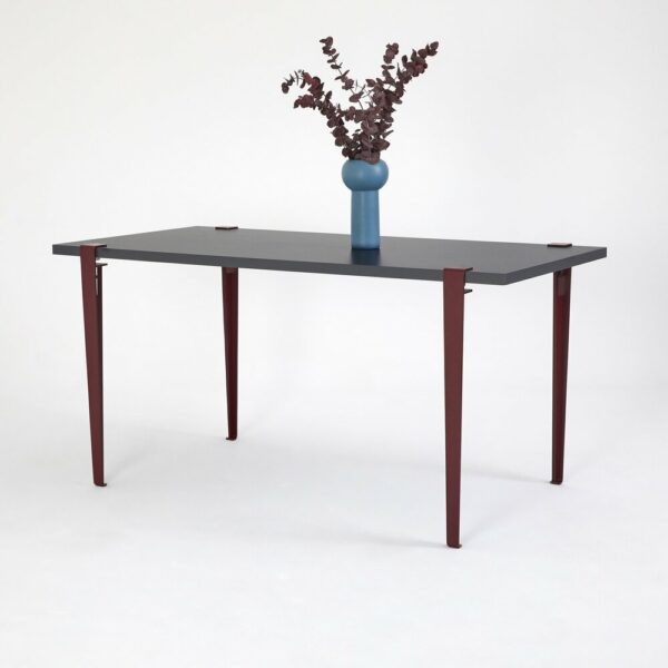 Jedilniška miza Borios - Antracit/Rdeča